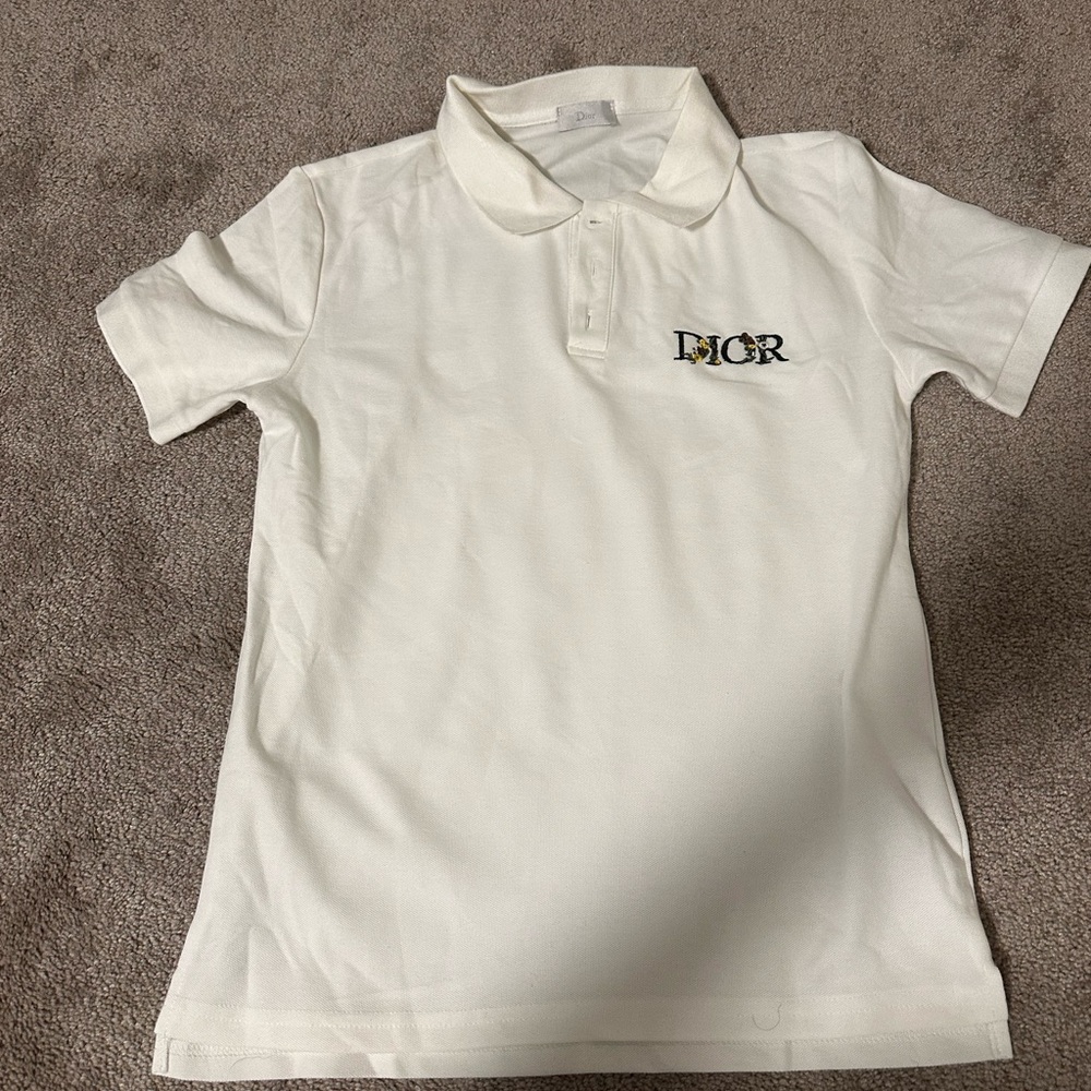 Dior White Polo Shirt size M